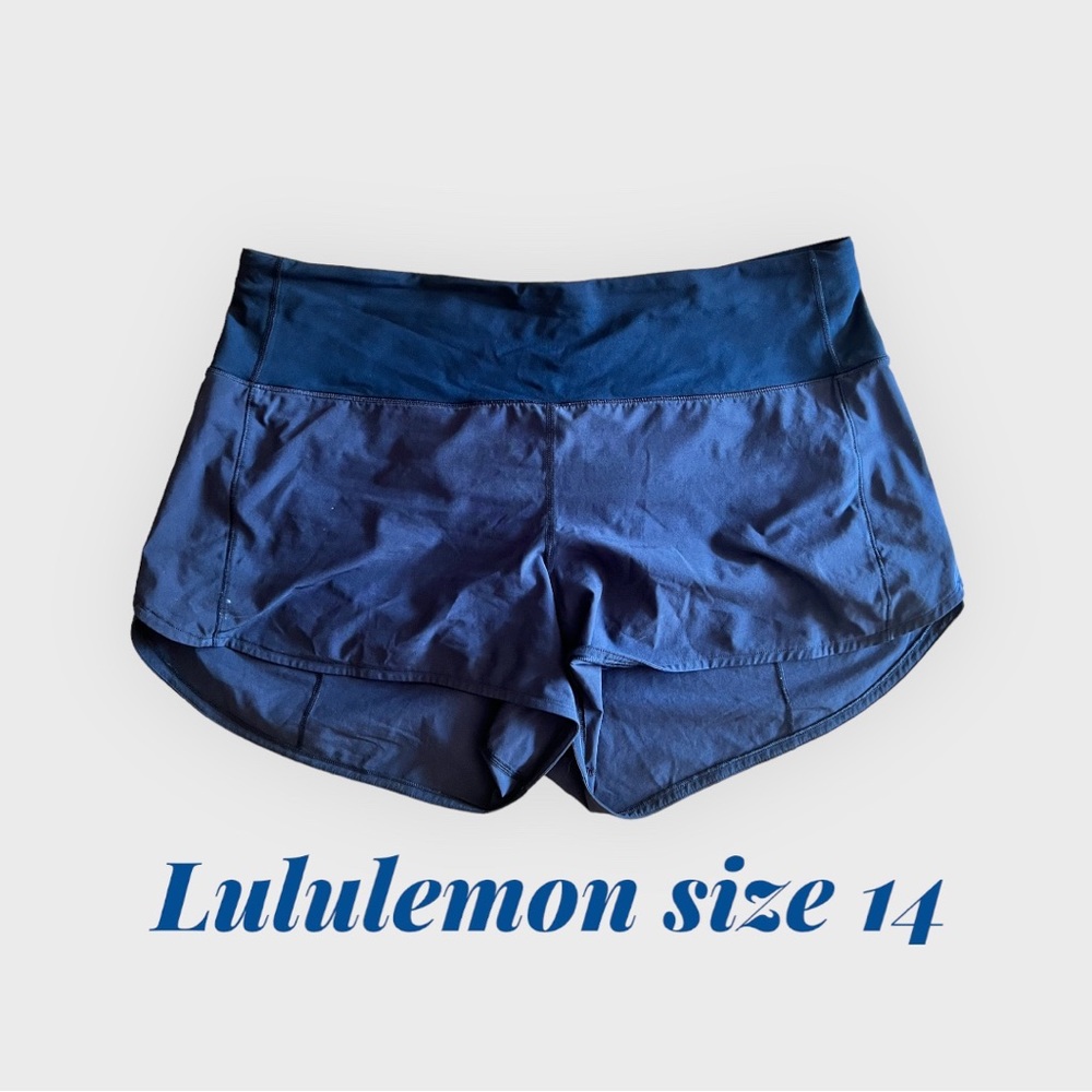 Lululemon size 14 speed up 4” high rise